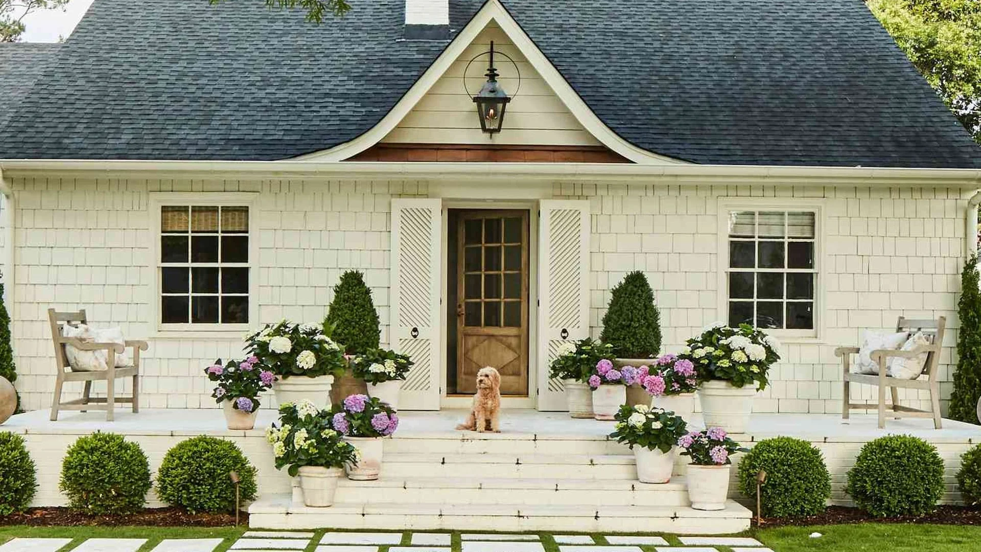 Beautiful exterior home painting with excellent curb appeal