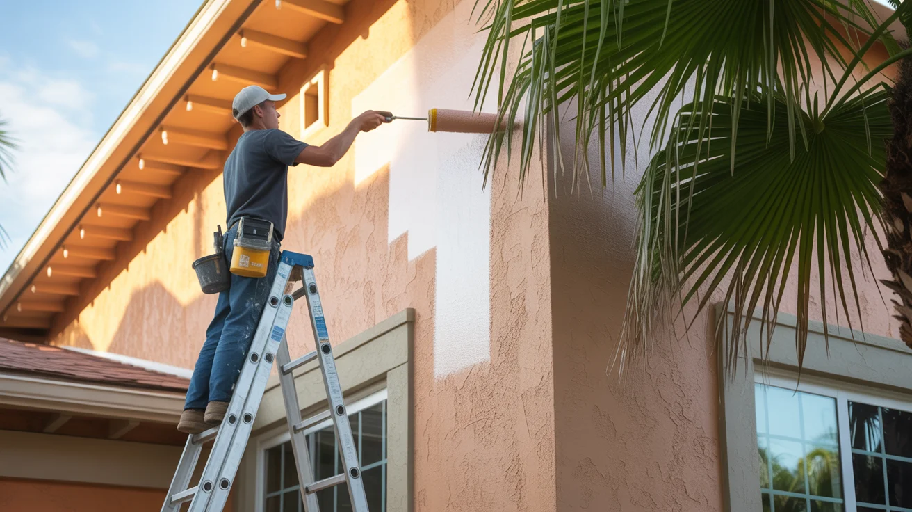 Florida stucco exterior painted by Westchase Painting Company