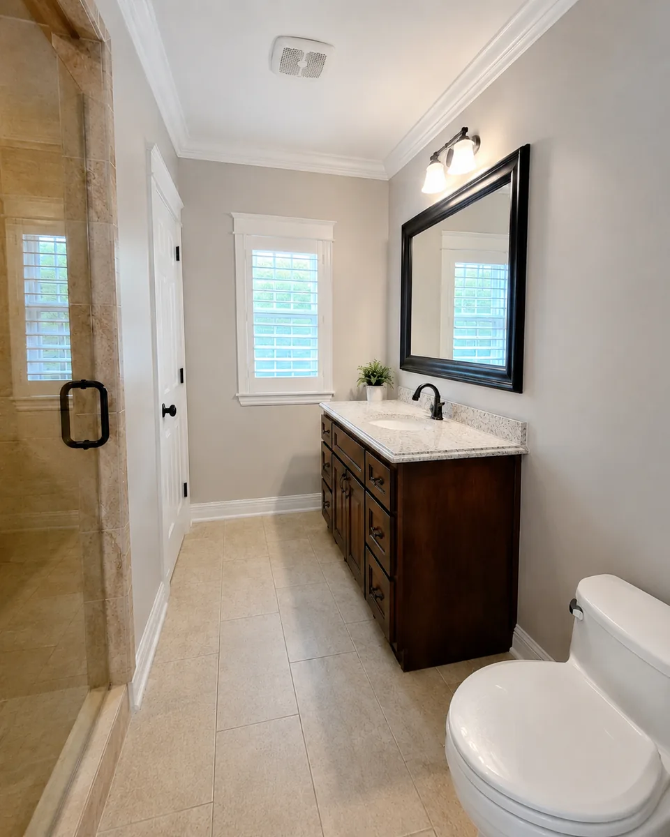 Bathroom painting project in Tampa Palms by Westchase Painting Company