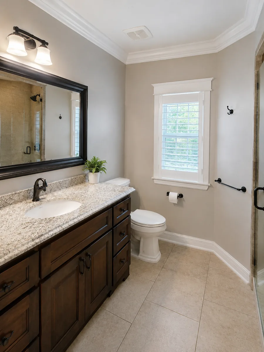 Bathroom painting project in Tampa Palms by Westchase Painting Company (view 2)
