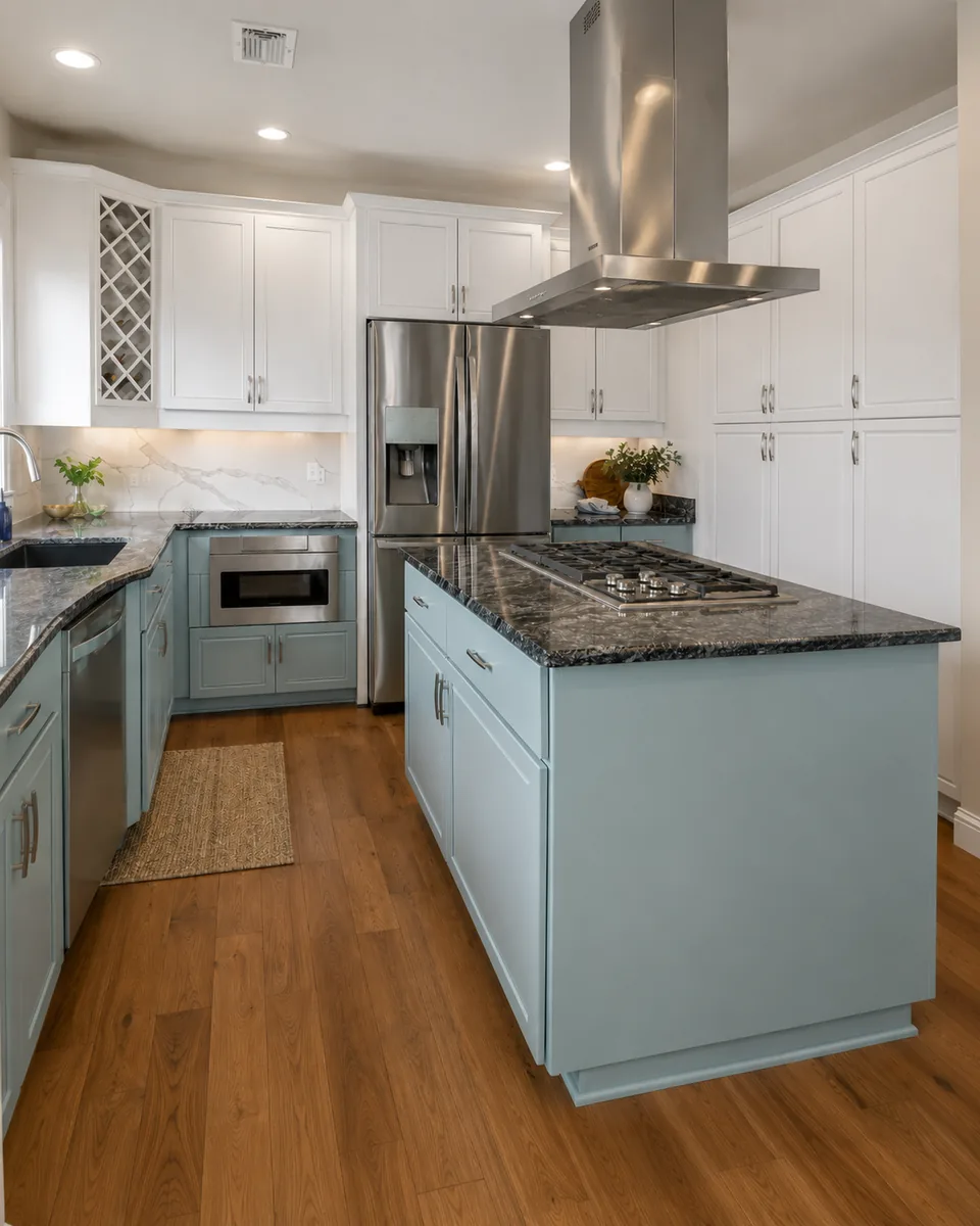 Cabinet refinishing project in Wesley Chapel by Westchase Painting Company (view 2)