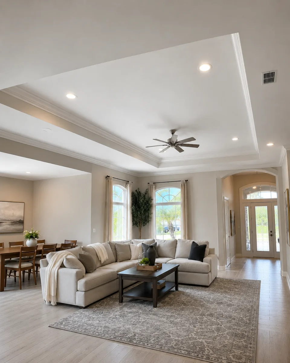 Ceiling painting project in Tampa Palms by Westchase Painting Company