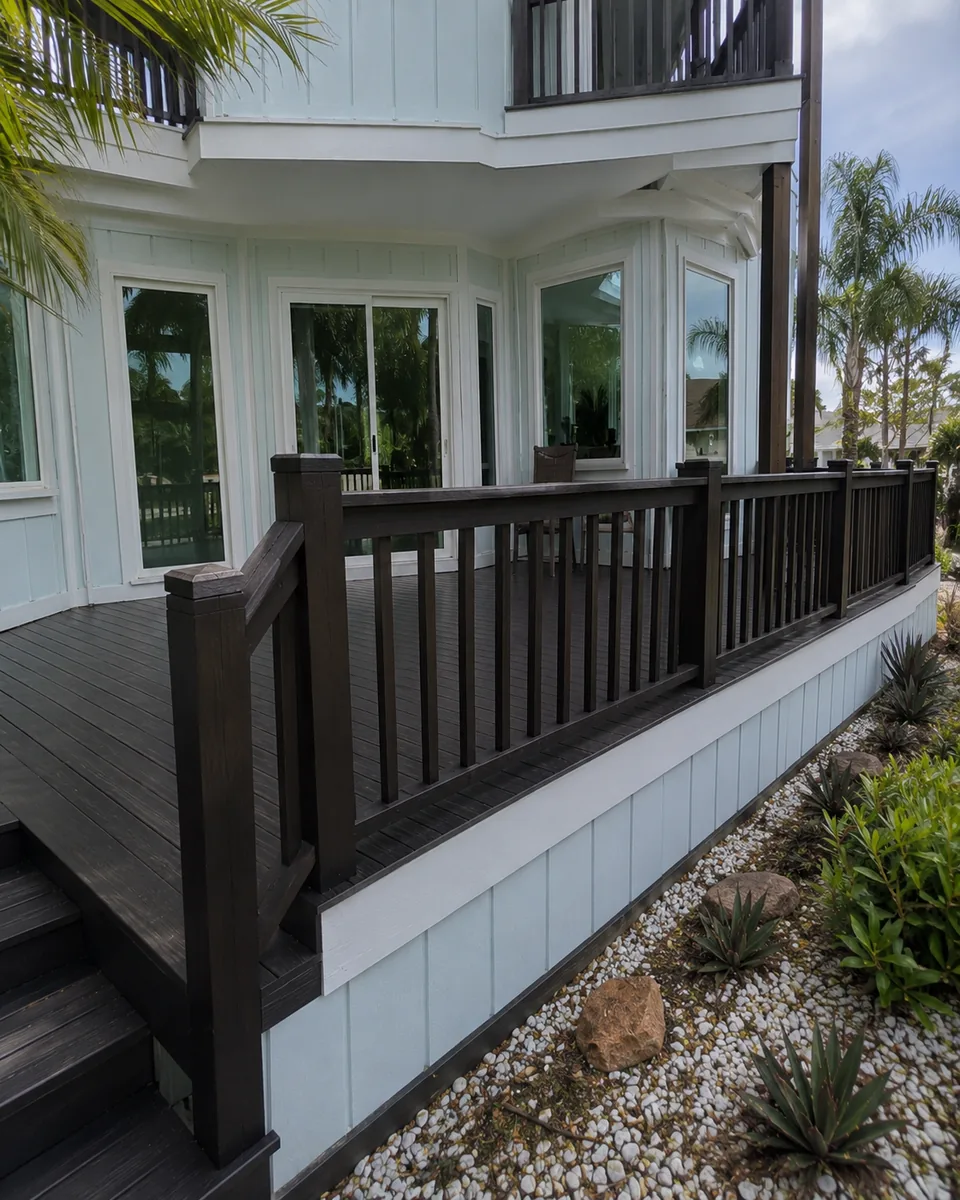 Deck painting project in Hyde Park by Westchase Painting Company (view 2)