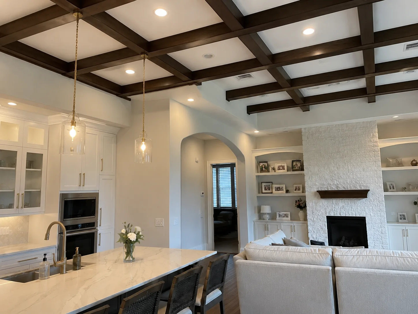 Ceiling and beam finishing work