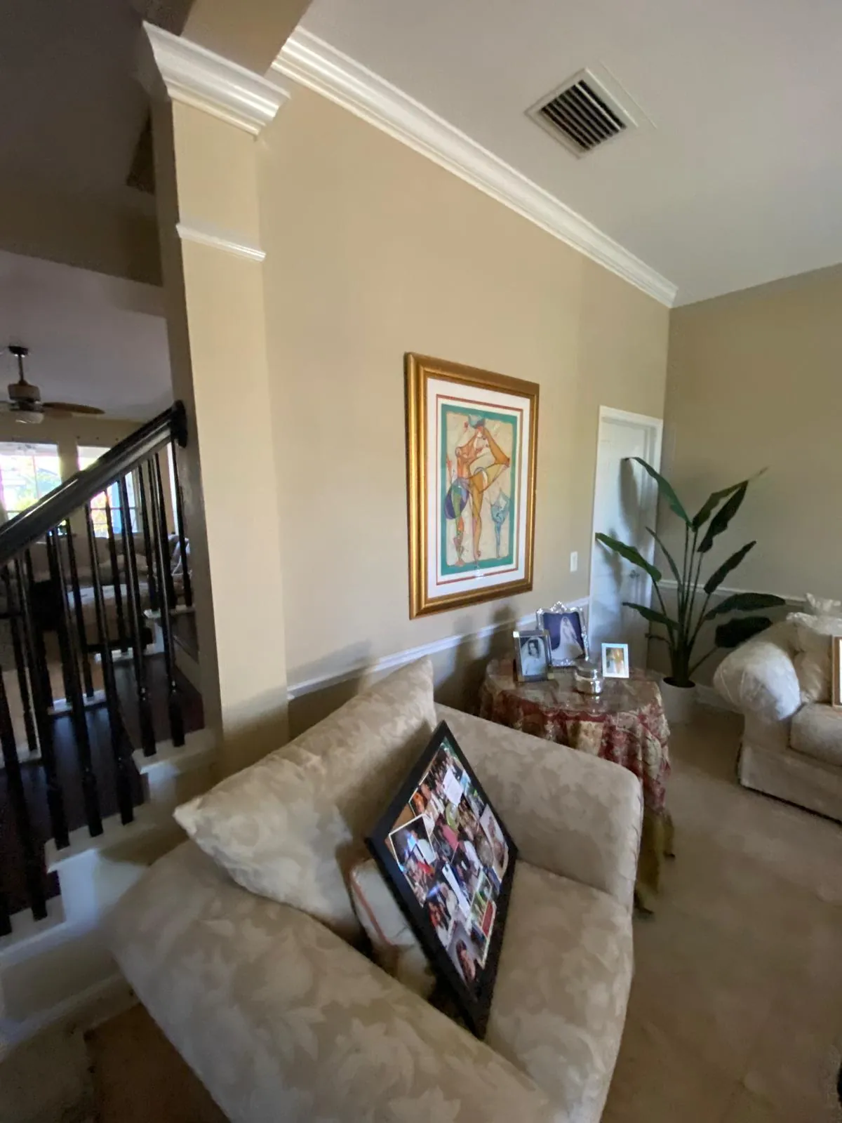 Archway and ceiling detail painting